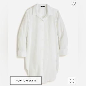 JCrew linen-cotton beach shirt